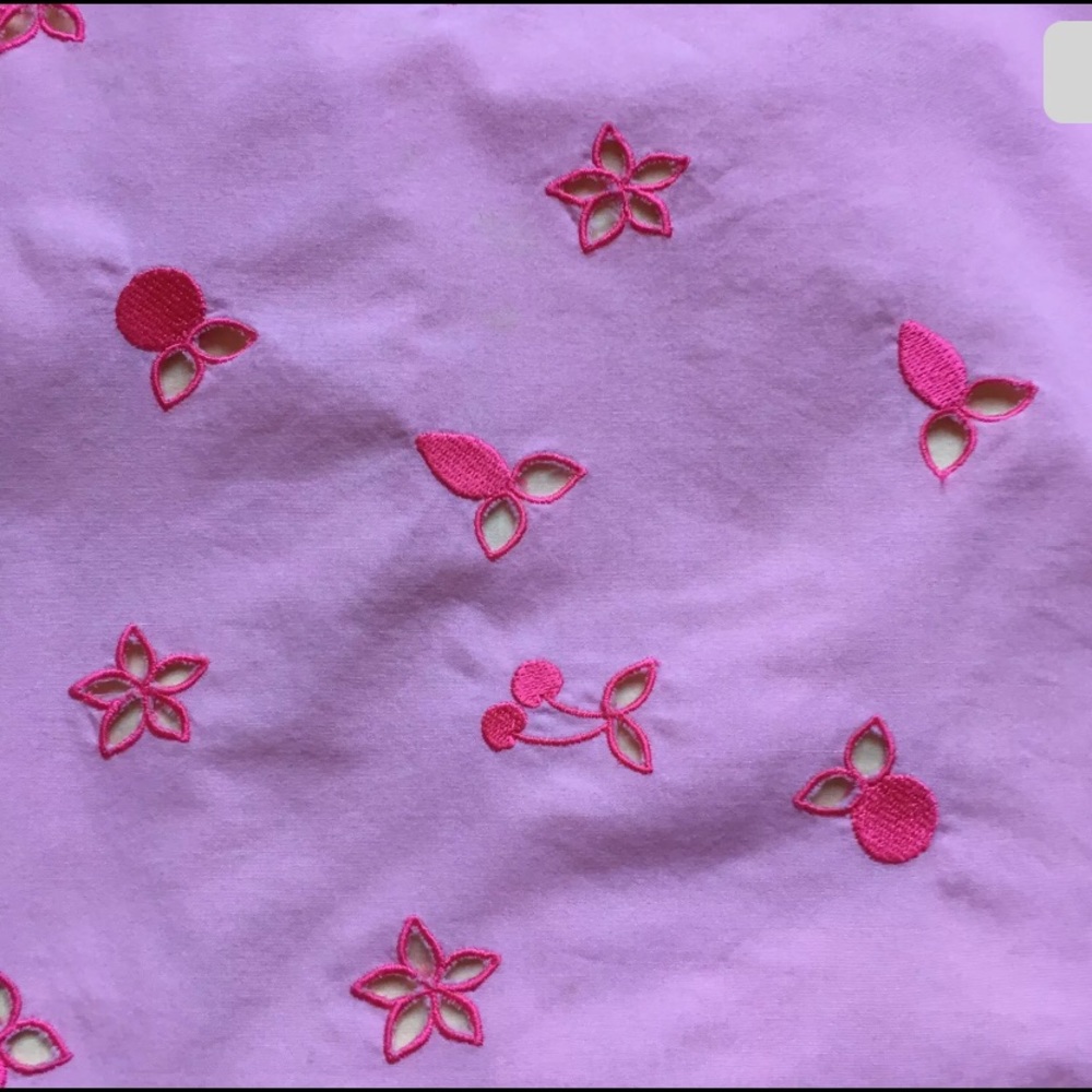 Lilly Pulitzer Sweet Pink Mini Skirt, Size 4, Pink w/ Pink Flowers, Back Zip EUC - Picture 6 of 8